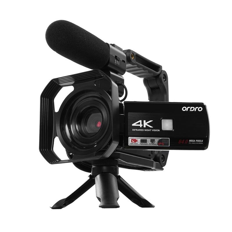 Câmera de vídeo ORDRO Z36 4K 64MP zoom de 18x com visão noturna